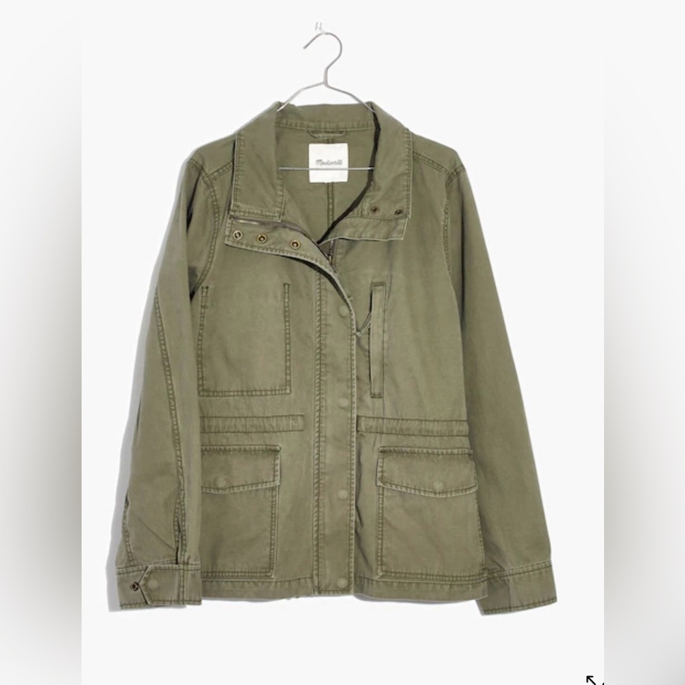 Madewell military-inspired Passage Jacket / DESERT OLIVE
